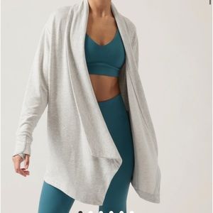 Athleta cardigan with hood